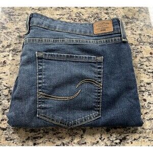 Levis Jeans Womens 20s Blue Dark Wash Classic Mid Rise Skinny Stretch Denim NEW